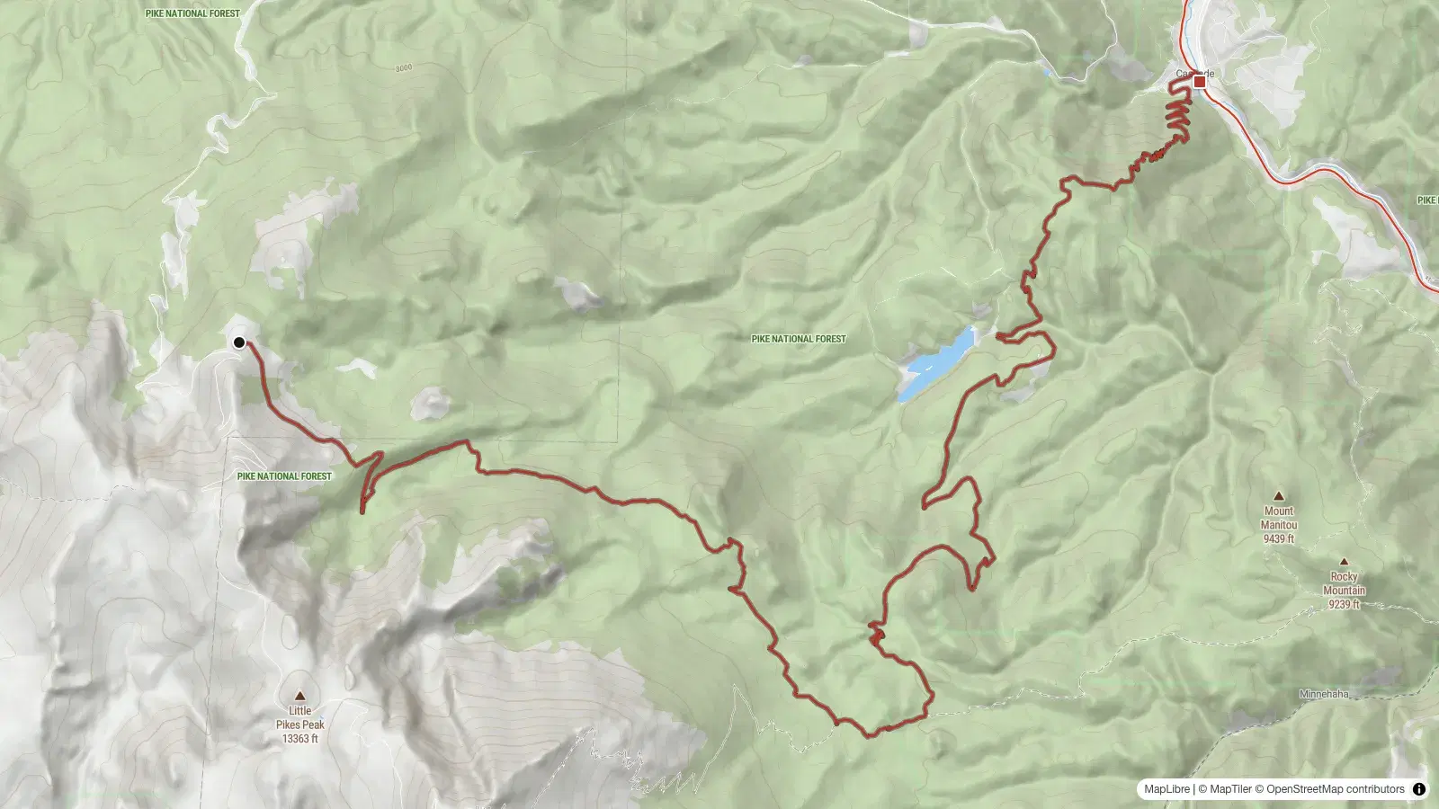 Map preview of the route